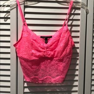 Victoria Secret Hot Pink Crop Top